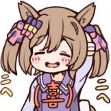 This is a pixiv picture whose title is 喜んでる時に使えるファル子落描き.