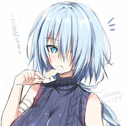 This is a pixiv picture whose title is ※注※女体化※おっきい吹雪ママ.