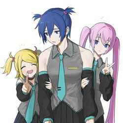 This is a pixiv picture whose title is ミクコスKAITO.