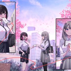 This is a pixiv picture whose title is 不要在我面前拆开哟，我也会害羞的⁄(⁄ ⁄•⁄ω⁄•⁄ ⁄)⁄.