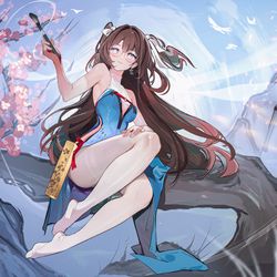 This is a pixiv picture whose title is 画了朕的画师-折枝.