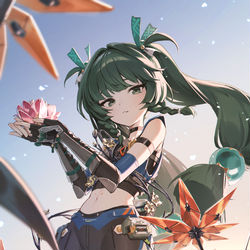 This is a pixiv picture whose title is 青衣.
