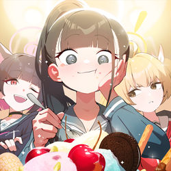 This is a pixiv picture whose title is おいしい.