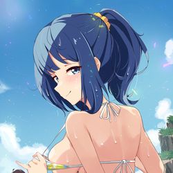 This is a pixiv picture whose title is 杏菜💙.