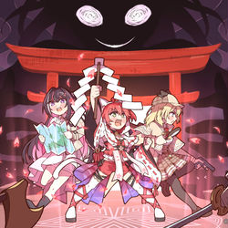 This is a pixiv picture whose title is Elite Exorcist Miko.