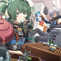 This is a pixiv picture whose title is 午茶时间.