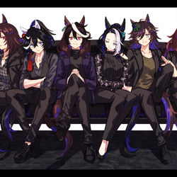 This is a pixiv picture whose title is 昭和組.