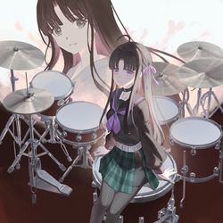 This is a pixiv picture whose title is GirlsBandCry 《安和昴的选择》.