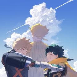 This is a pixiv picture whose title is ヒロアカ.
