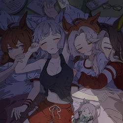 This is a pixiv picture whose title is すやすや(?)黄金一族.