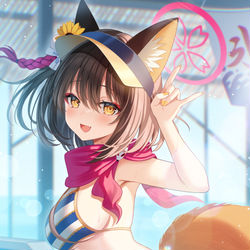 This is a pixiv picture whose title is 水着イズナ.