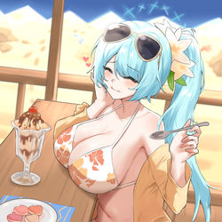 This is a pixiv picture whose title is ヒヨリ（水着）.