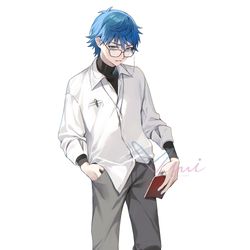 This is a pixiv picture whose title is 【FGO】私服大人アンデルセン.