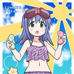 This is a pixiv picture whose title is 暑中お見舞.