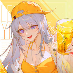 This is a pixiv picture whose title is 碧藍的飲料合作活動圖~.