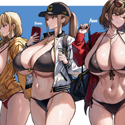 This is a pixiv picture whose title is アラサー3人組.