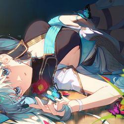 This is a pixiv picture whose title is 今汐.
