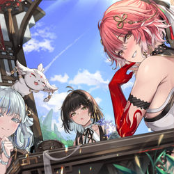 This is a pixiv picture whose title is 平和な日常.