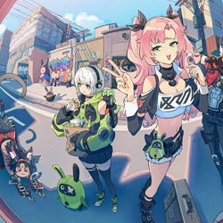 This is a pixiv picture whose title is 六分街角.