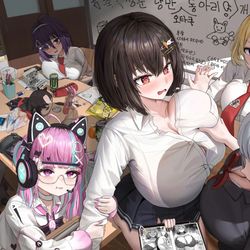 This is a pixiv picture whose title is 青春ロマンオタク部 / 청춘낭만오타쿠부.