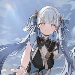 This is a pixiv picture whose title is 今汐.