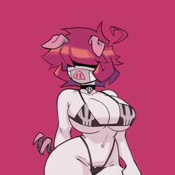 This is a pixiv picture whose title is GAZ the Pig Girl.