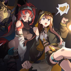 This is a pixiv picture whose title is 考古新手和专家.