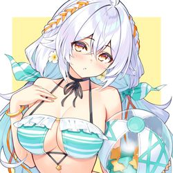 This is a pixiv picture whose title is 水着ラプアさん.