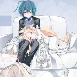 This is a pixiv picture whose title is 先生よわよわシリーズ 62.