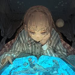 This is a pixiv picture whose title is 深～い話だなぁ…Oceanic Tranquility Art.
