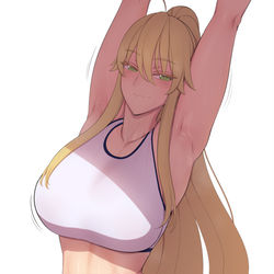 This is a pixiv picture whose title is Artoria, a lil bit sporty.
