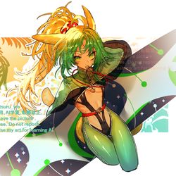 This is a pixiv picture whose title is 【skeb】空想水着アタランテ.