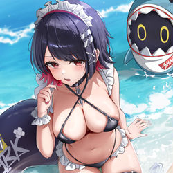 This is a pixiv picture whose title is ⛱️.