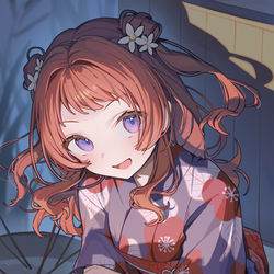 This is a pixiv picture whose title is 2日目 浴衣咲季.