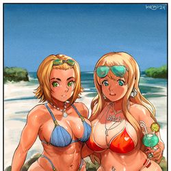 This is a pixiv picture whose title is ritsu & mugi.