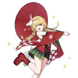 This is a pixiv picture whose title is 冠菊.