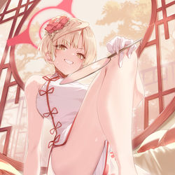 This is a pixiv picture whose title is チーパオ <3.