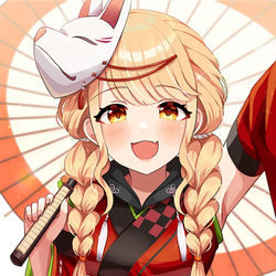 This is a pixiv picture whose title is 冠菊.