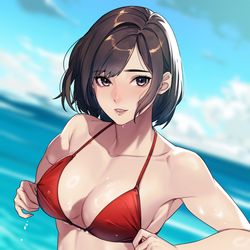 This is a pixiv picture whose title is 暑が夏い。.