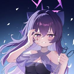 This is a pixiv picture whose title is 【ブルアカ】 ハルカ(ドレス).