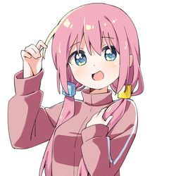 This is a pixiv picture whose title is おさげぼっちちゃん.