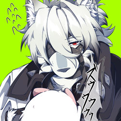 This is a pixiv picture whose title is ライカンさん詰.