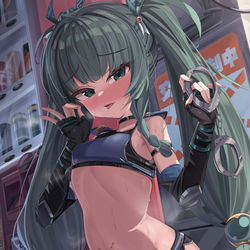 This is a pixiv picture whose title is 青衣.