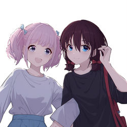 This is a pixiv picture whose title is 画了双菜.