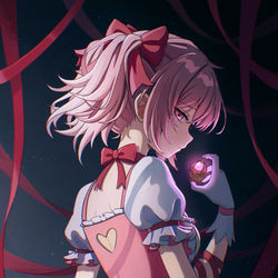 This is a pixiv picture whose title is Madoka.