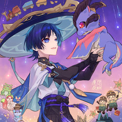 This is a pixiv picture whose title is 【 星降る国の祝福を 】.
