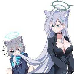 This is a pixiv picture whose title is 작은 늑대 커다란 늑대.