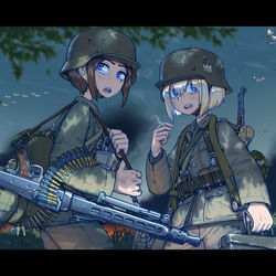 This is a pixiv picture whose title is Flieger! Deckung.