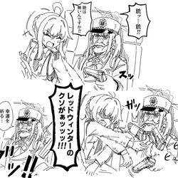 This is a pixiv picture whose title is ジョン・ウィックネタのブルアカ.