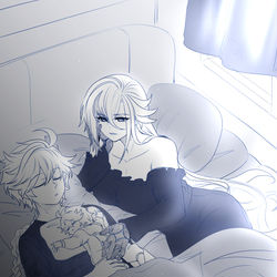 This is a pixiv picture whose title is anatomy practice.